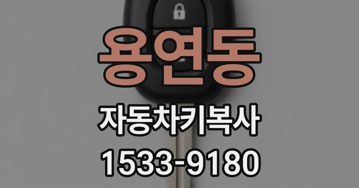 용연동 자동차키복사