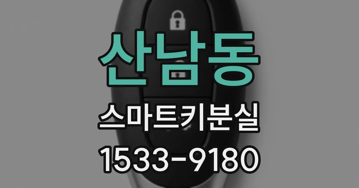산남동 스마트키분실