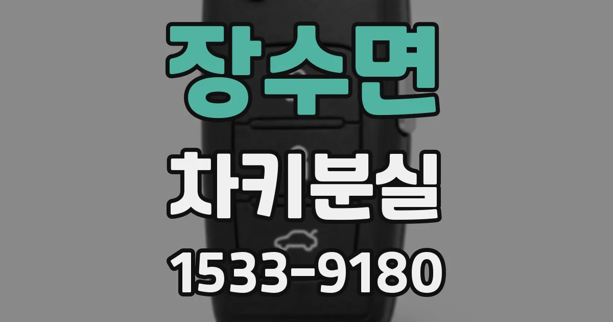 장수면 차키분실