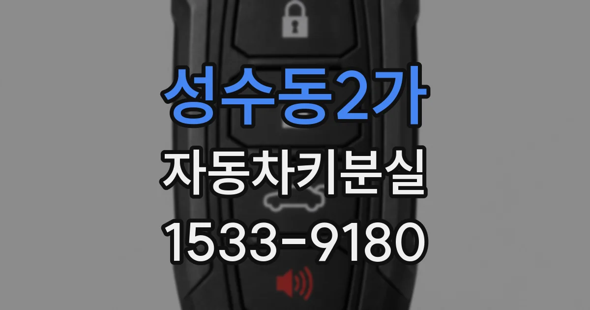 성수동2가 자동차키분실