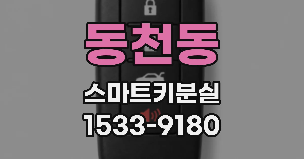동천동 스마트키분실
