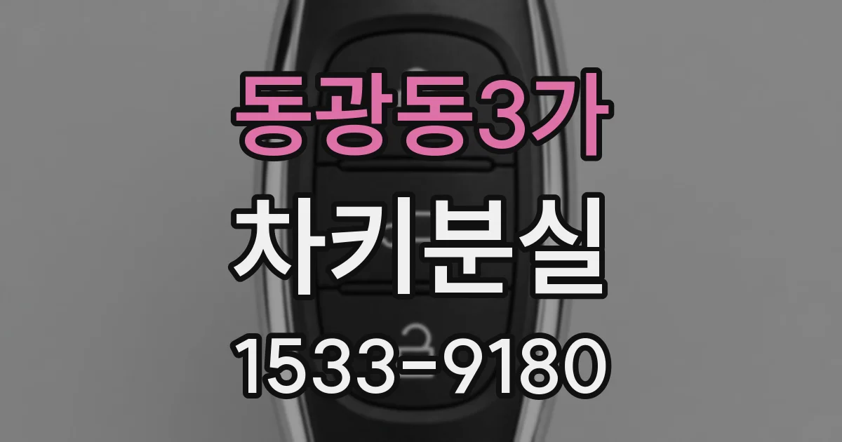 동광동3가 차키분실