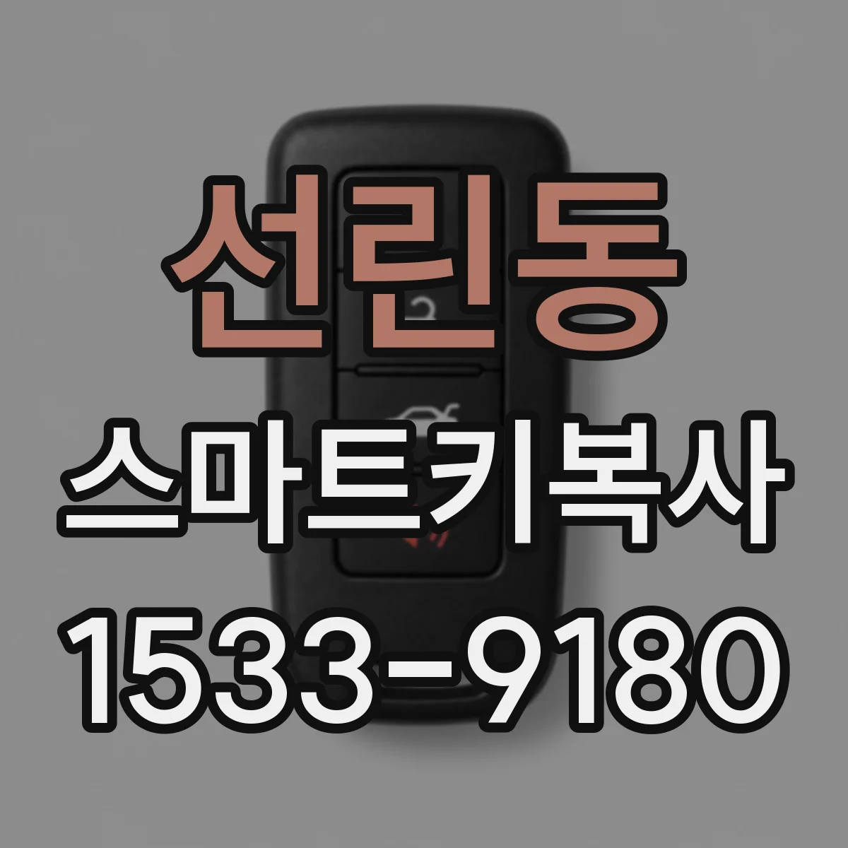 선린동 스마트키복사