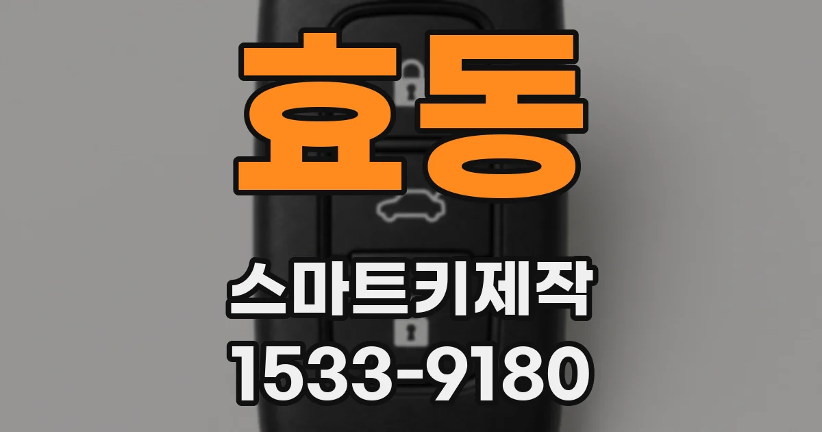효동 스마트키제작