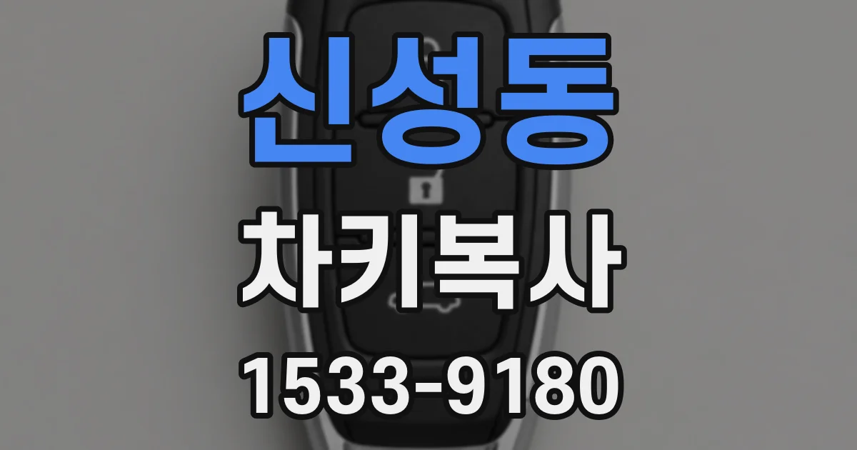 신성동 차키복사