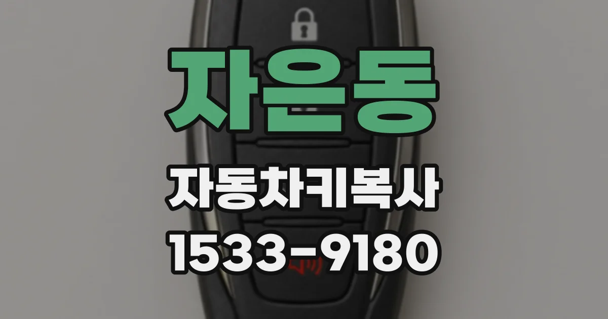 자은동 자동차키복사