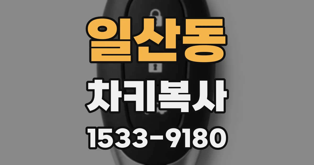 일산동 차키복사