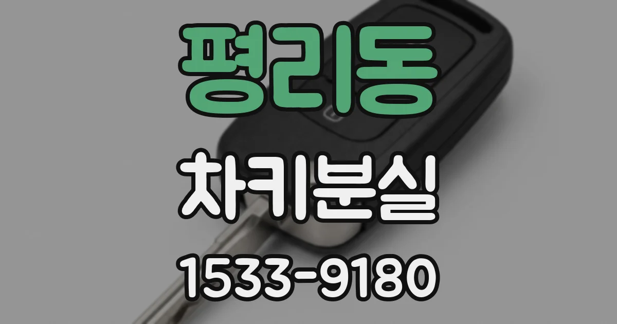 평리동 차키분실