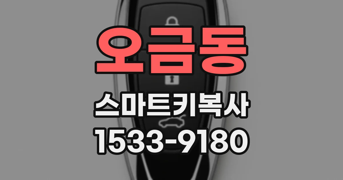 오금동 스마트키복사
