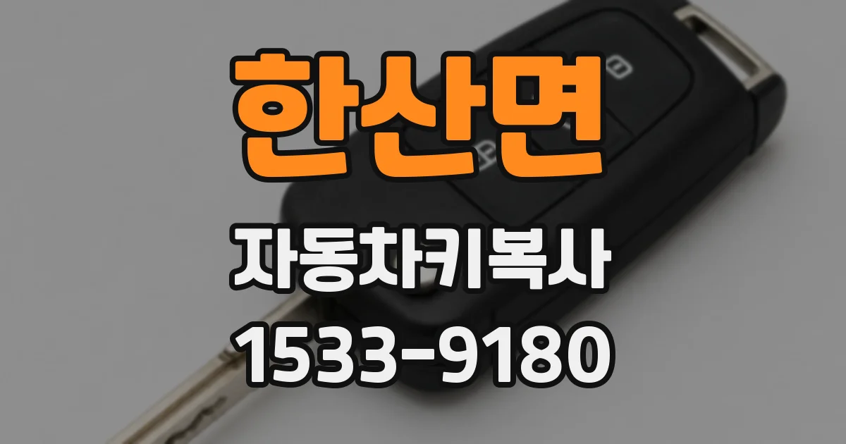 한산면 자동차키복사