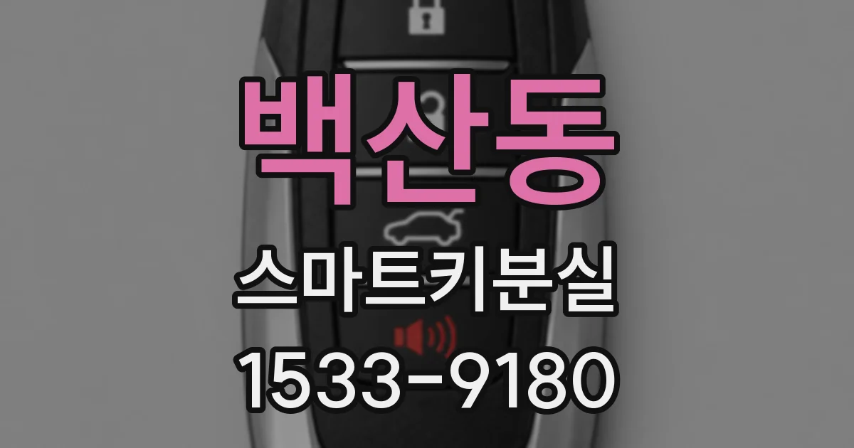 백산동 스마트키분실