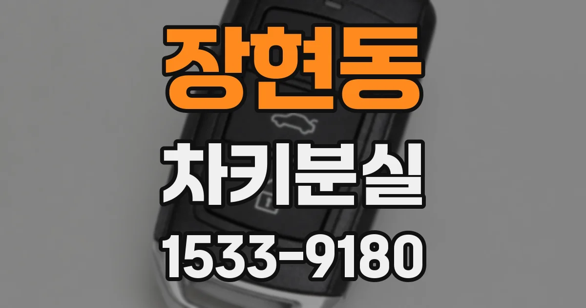 장현동 차키분실