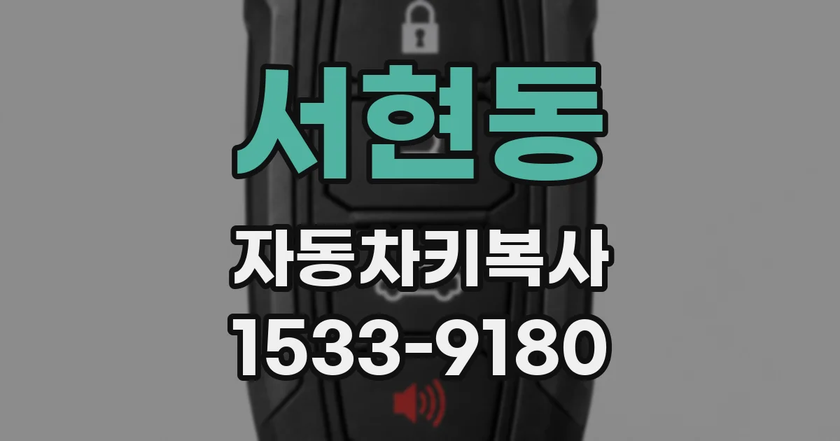 서현동 자동차키복사