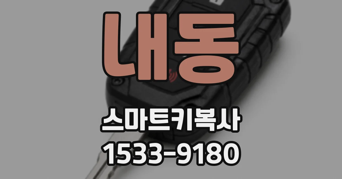 내동 스마트키복사