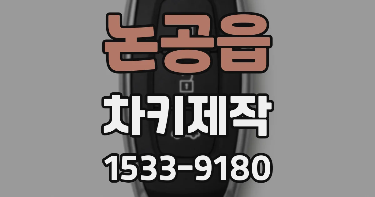 논공읍 차키제작