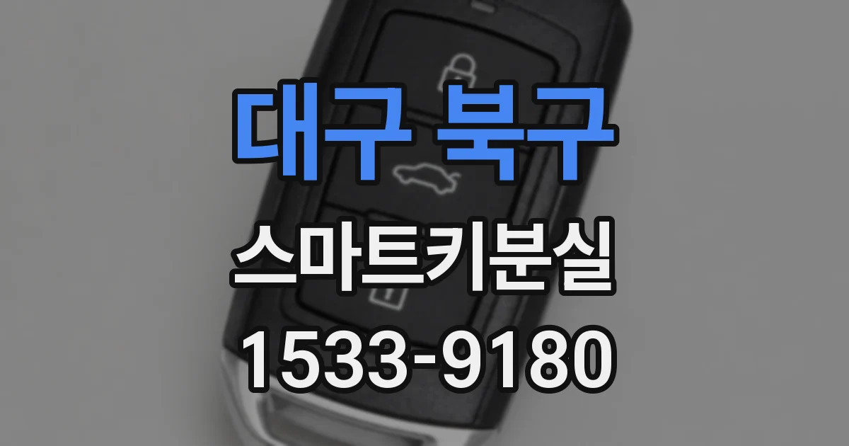 대구 북구 스마트키분실