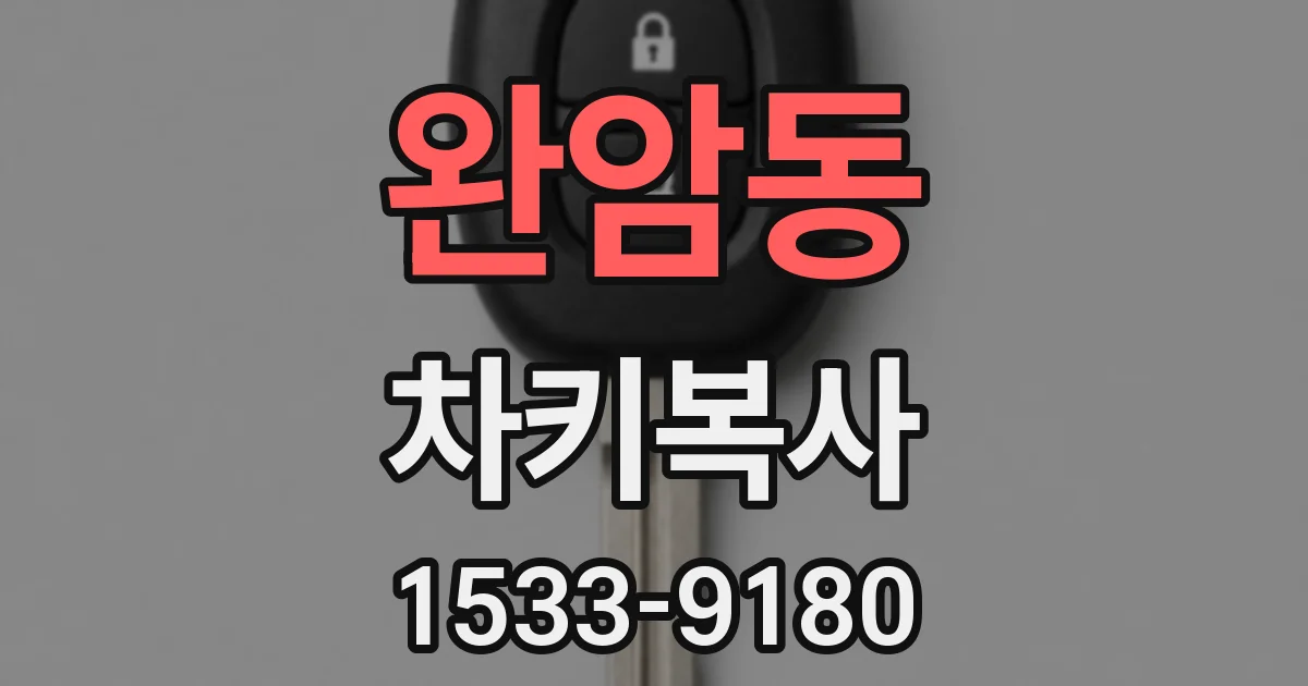 완암동 차키복사