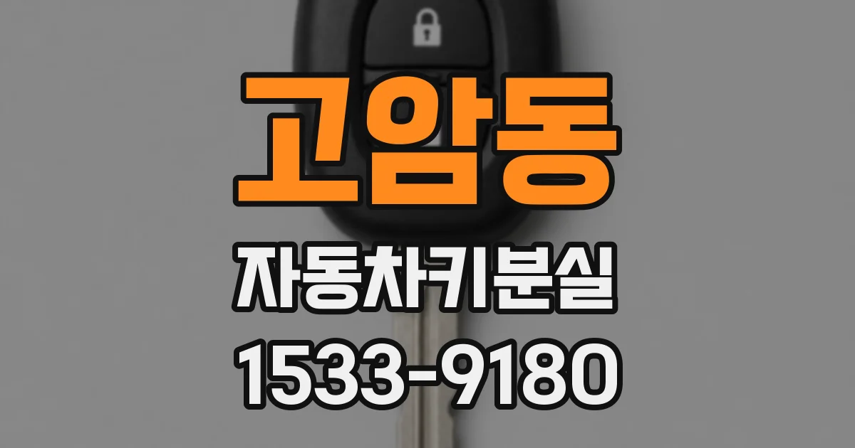 고암동 자동차키분실