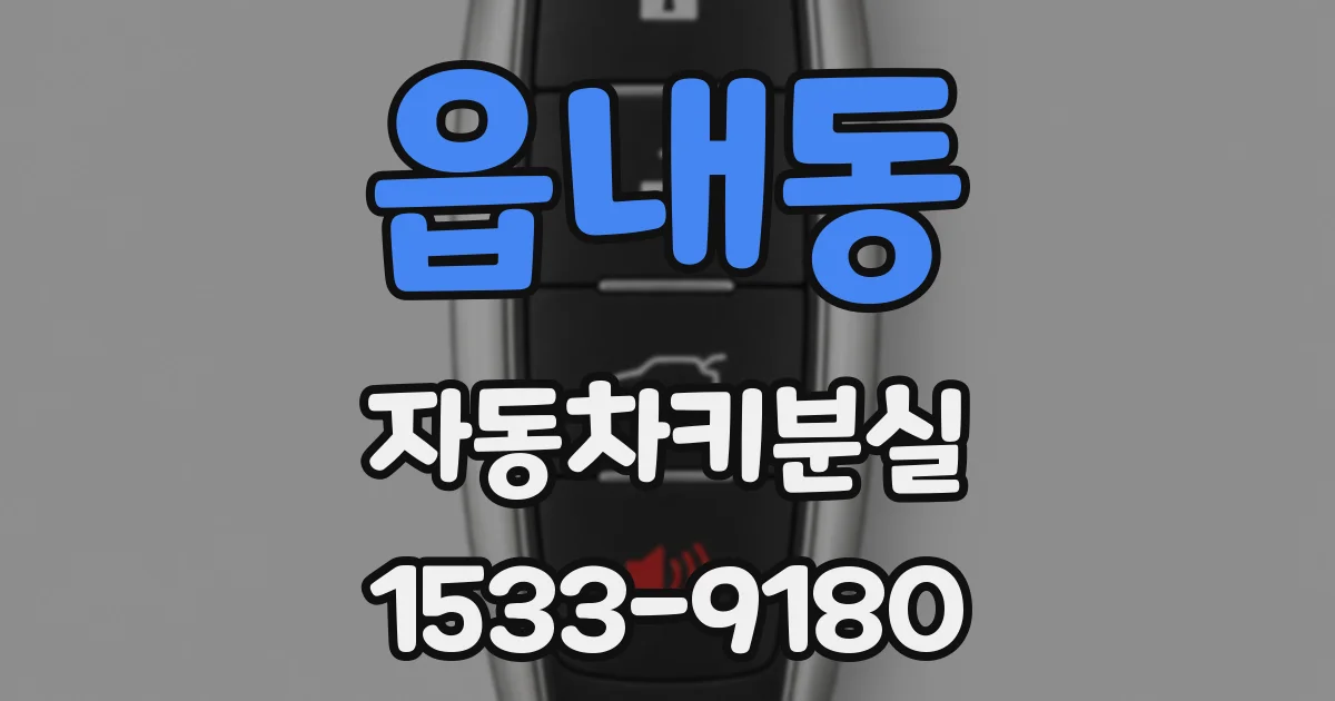 읍내동 자동차키분실