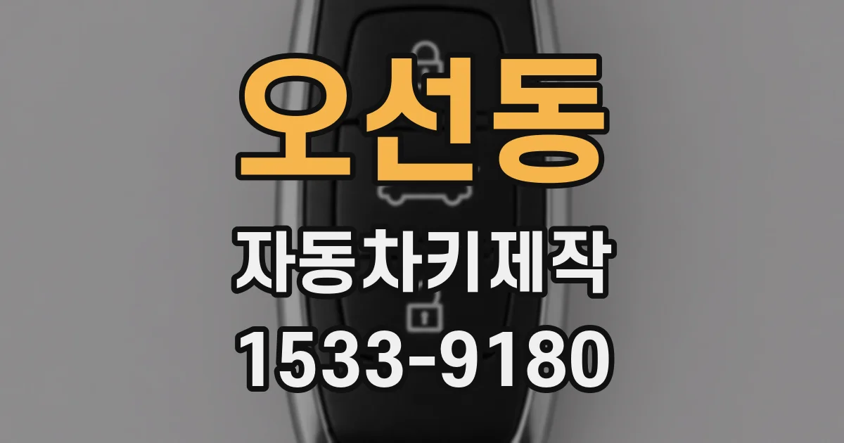 오선동 자동차키제작