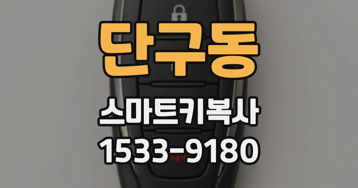 단구동 스마트키복사