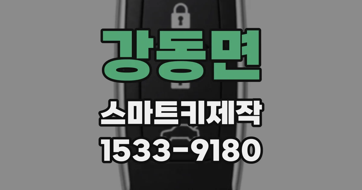 강동면 스마트키제작