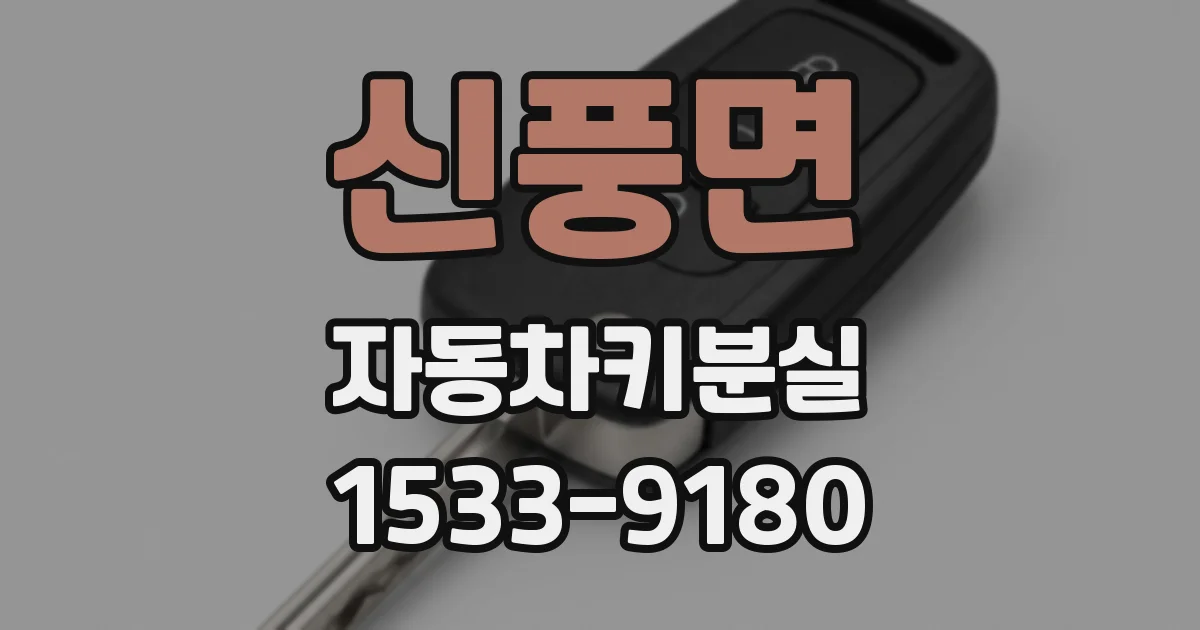 신풍면 자동차키분실