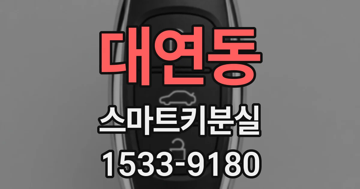 대연동 스마트키분실