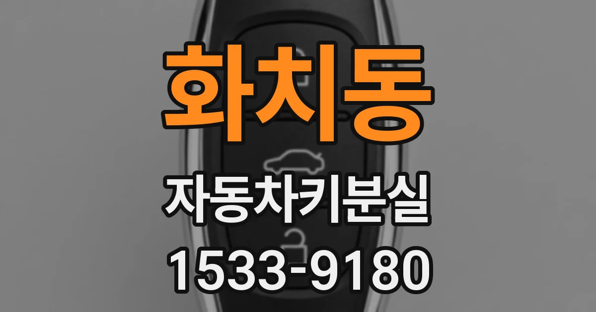화치동 자동차키분실