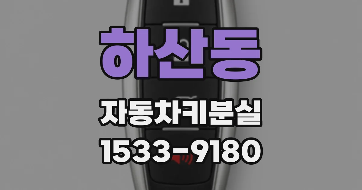 하산동 자동차키분실