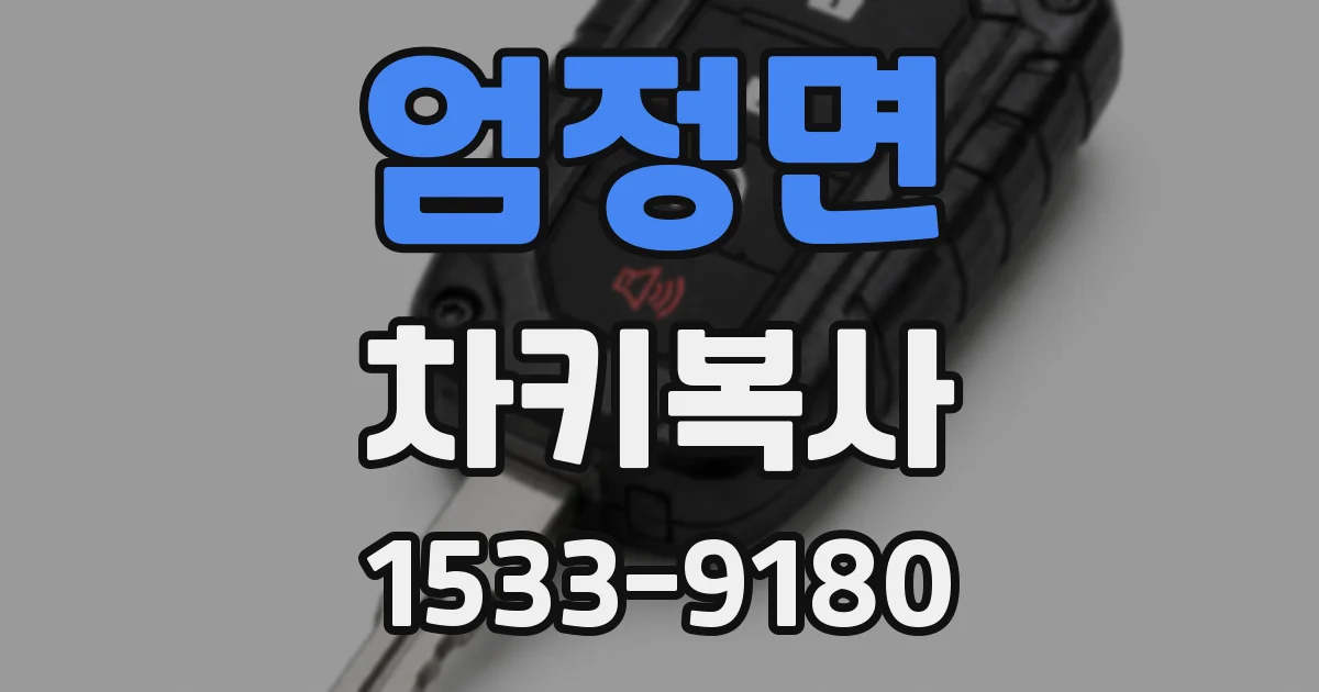 엄정면 차키복사