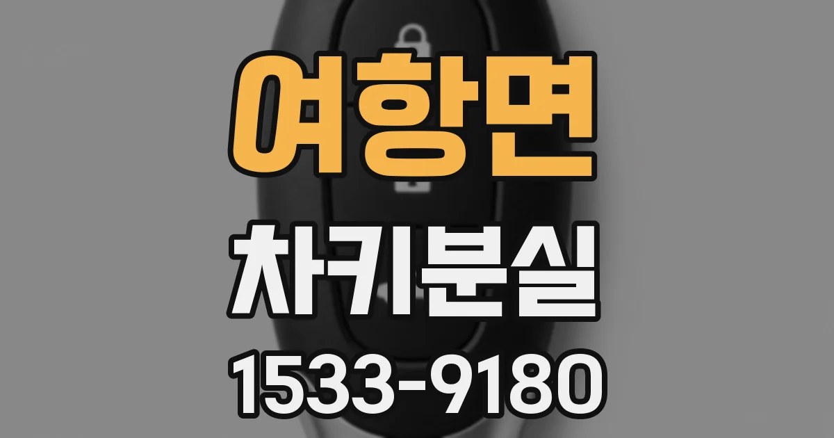 여항면 차키분실