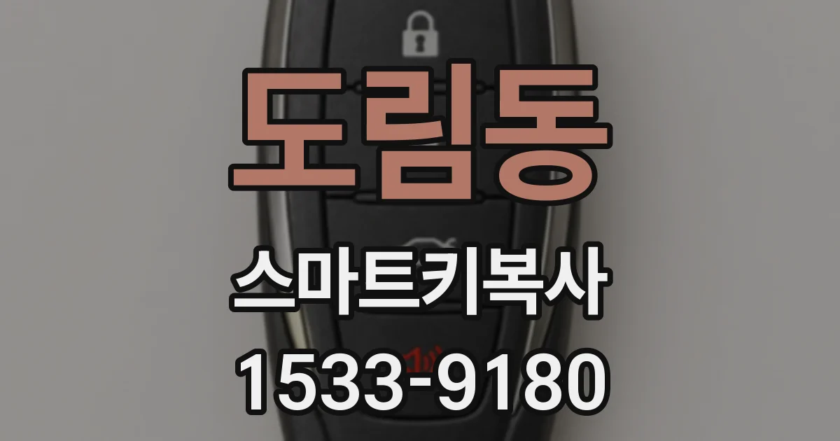 도림동 스마트키복사