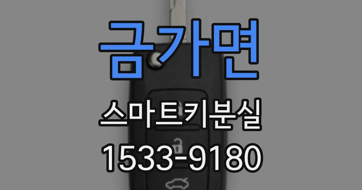 금가면 스마트키분실