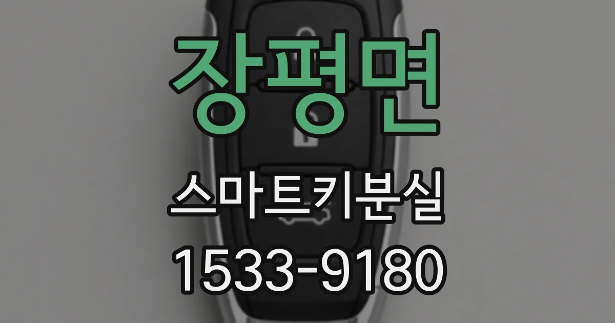 장평면 스마트키분실