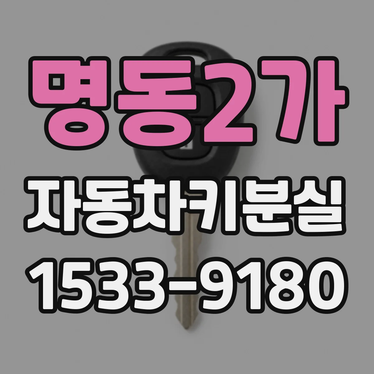 명동2가 자동차키분실