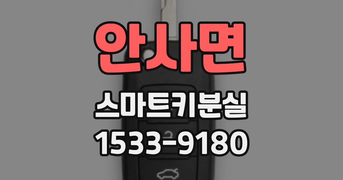 안사면 스마트키분실