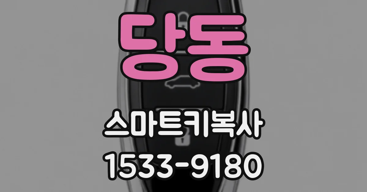 당동 스마트키복사