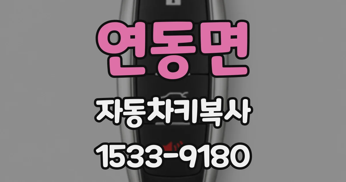 연동면 자동차키복사