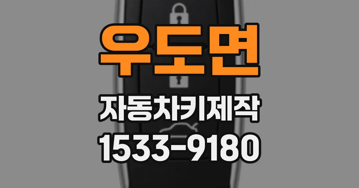 우도면 자동차키제작