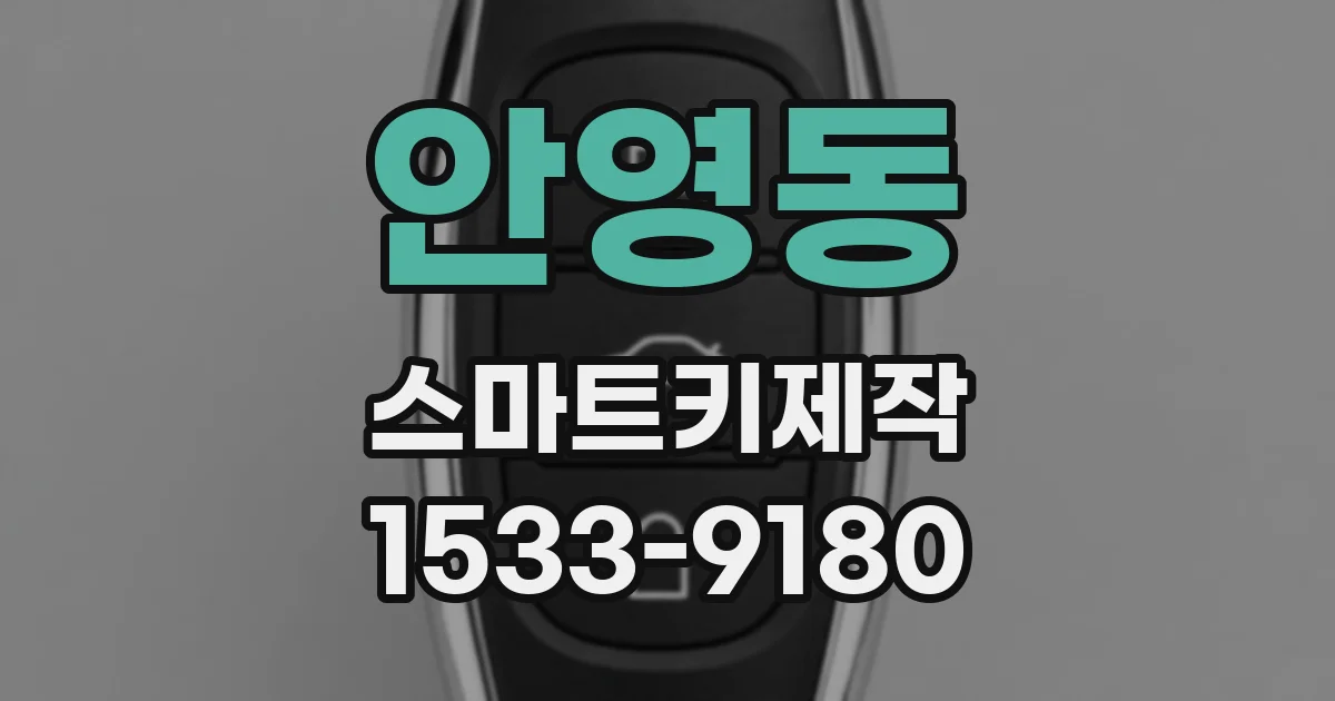 안영동 스마트키제작