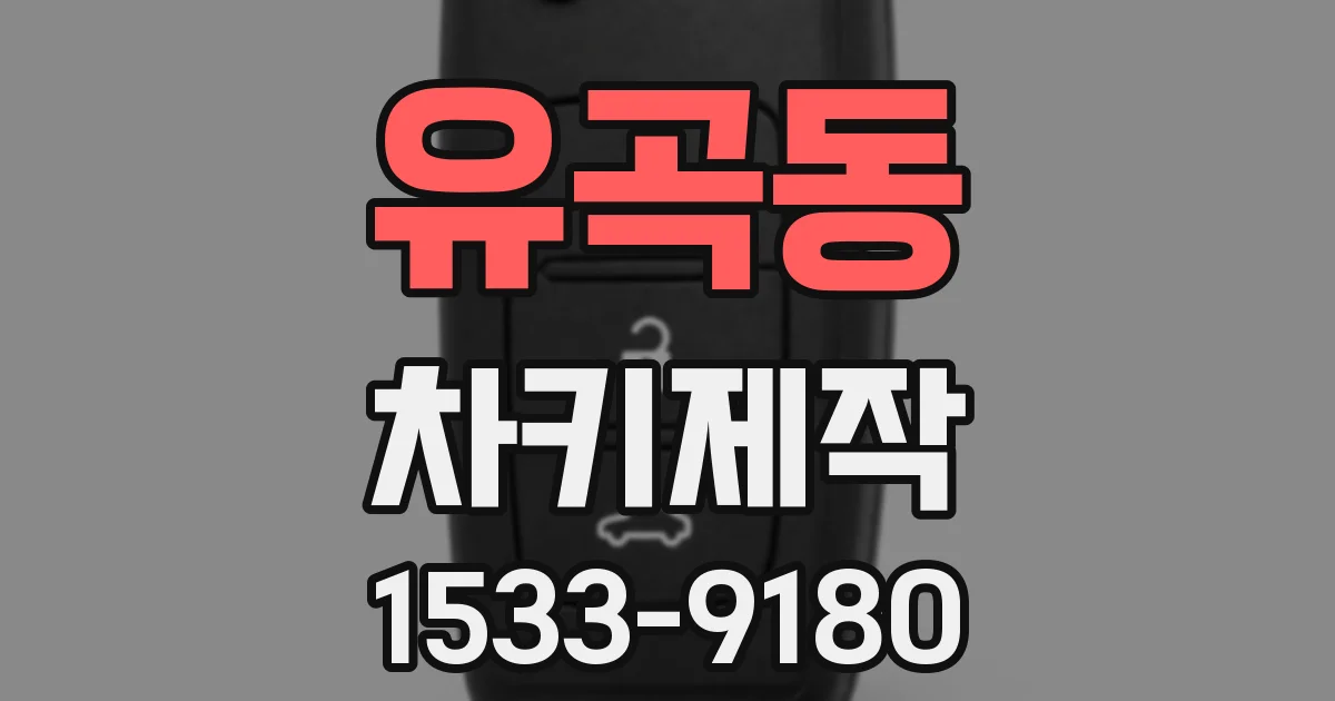 유곡동 차키제작