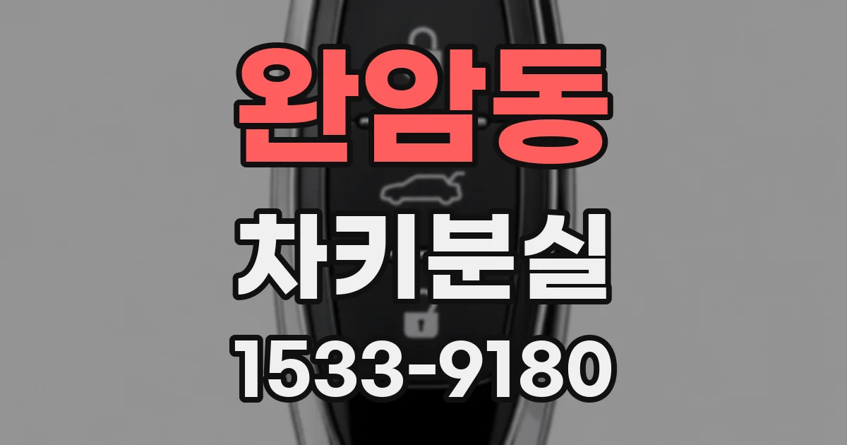 완암동 차키분실