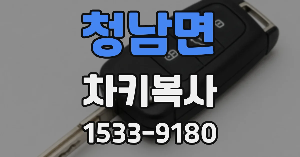 청남면 차키복사