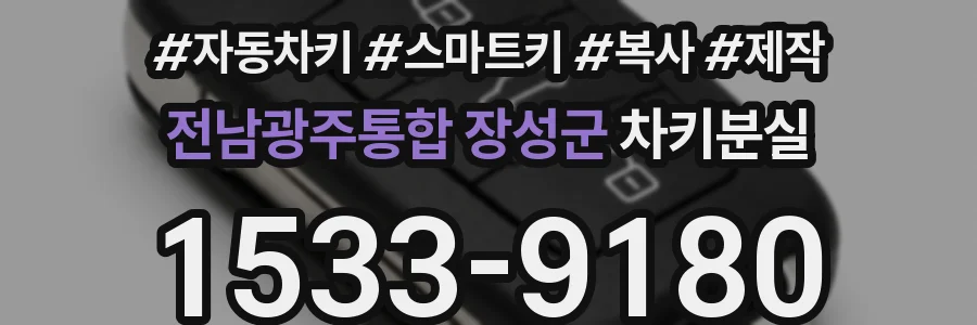 전남광주통합 장성군 차키분실