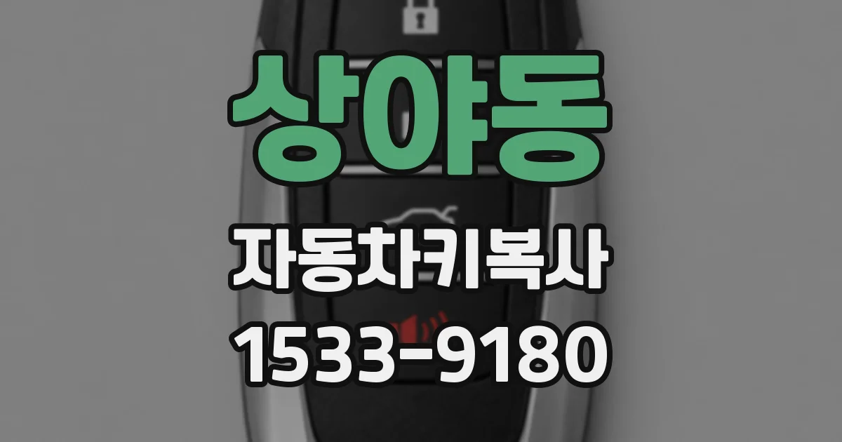 상야동 자동차키복사
