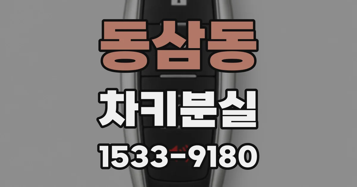 동삼동 차키분실