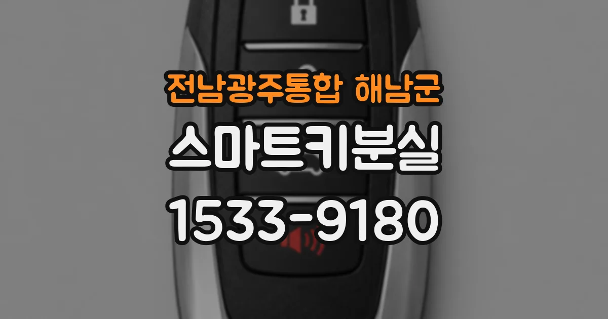 전남광주통합 해남군 스마트키분실