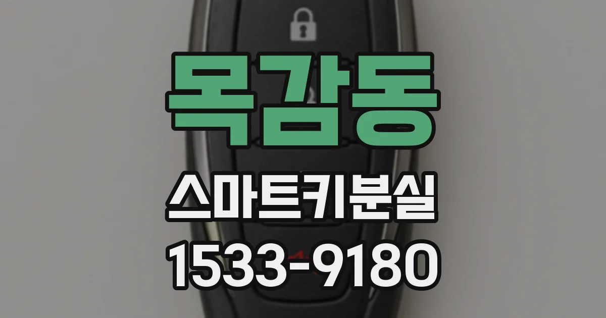 목감동 스마트키분실
