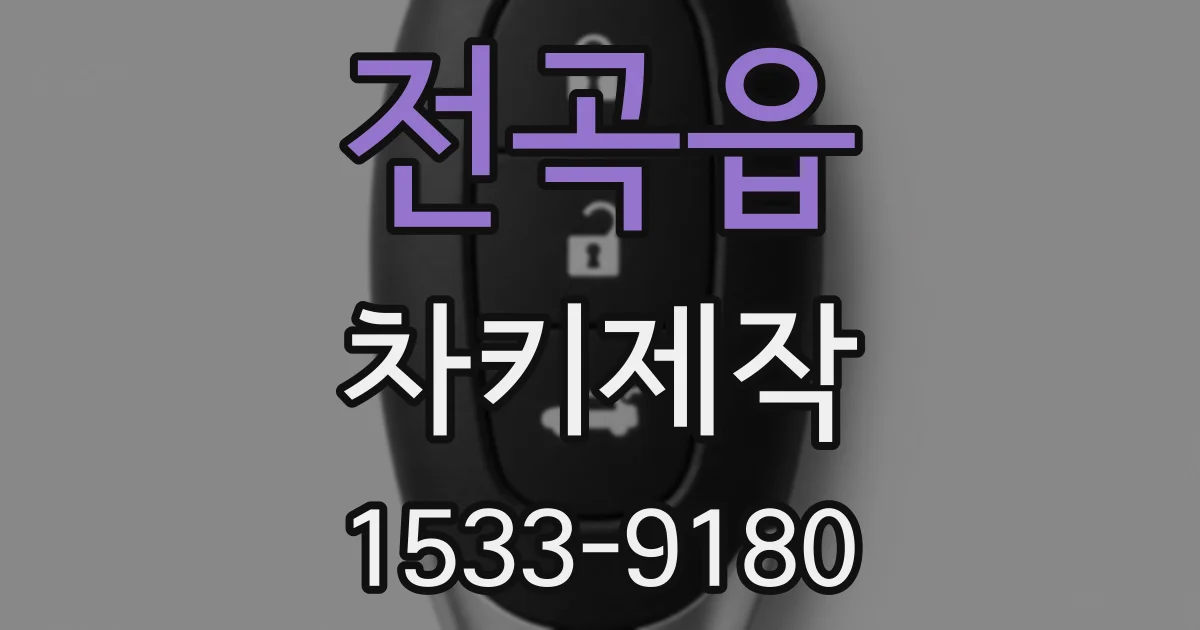 전곡읍 차키제작